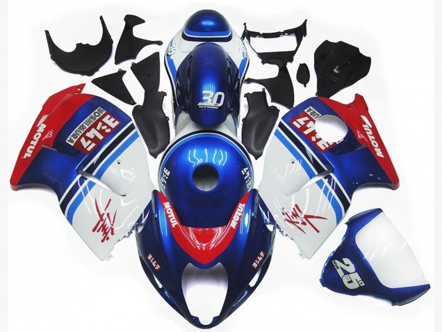 1997-2007 Logotipo Personalizado Azul & Blanco Motul GSXR 1300 Carenado