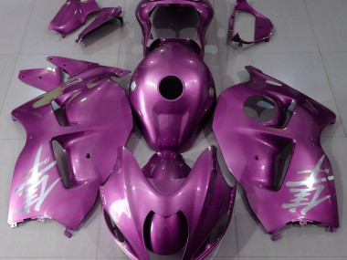 1997-2007 Logotipo Rosa Brillante & Plateado GSXR 1300 Carenado