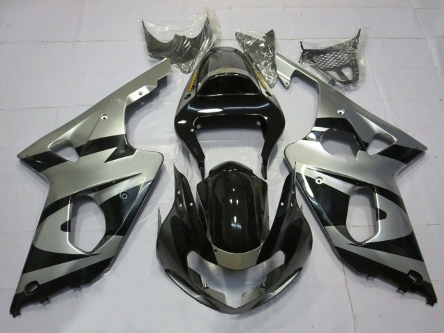 2000-2002 Estilo Plateado & Negro OEM GSXR 1000 Carenado