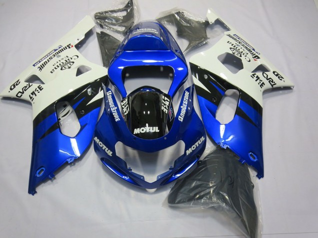 2001-2003 Azul & Negro GSXR 600-750 Carenado