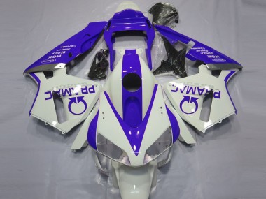 2003-2004 Blanco Brillante & Azul Pramac CBR600RR Carenado