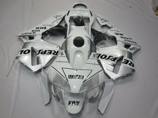 2003-2004 Blanco Plata Repsol CBR600RR Carenado