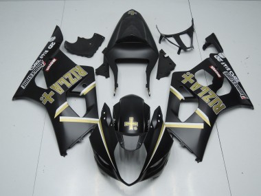 2003-2004 Negro Mate Rizla GSXR 1000 Carenado