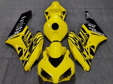 2004-2005 Amarillo Negro Llama CBR1000RR Carenado