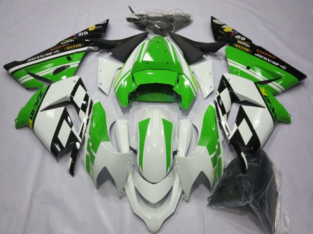 2004-2005 Especial Blanco Verde ZX10R Carenado