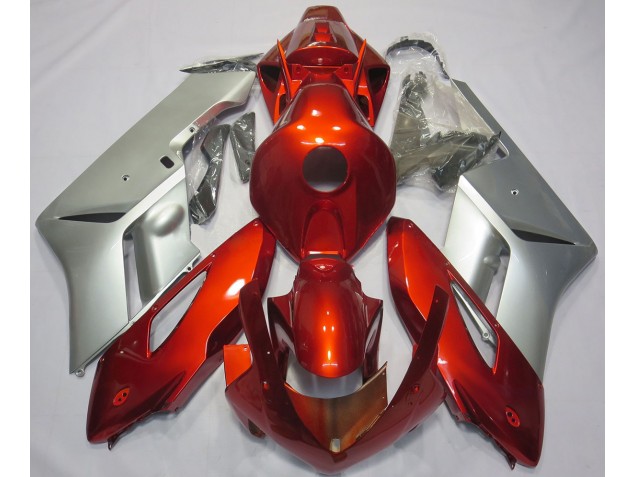 2004-2005 Rojo Plata CBR1000RR Carenado