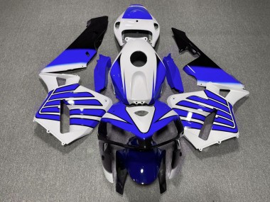 2005-2006 Alas Azul Oscuro & Blanco CBR600RR Carenado