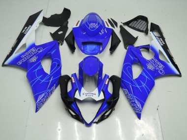 2005-2006 Azul & Blanco Corona GSXR 1000 Carenado