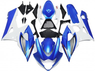 2005-2006 Azul Brillante & Blanco GSXR 1000 Carenado