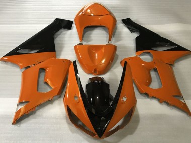 2005-2006 Naranja Brillante & Negro ZX6R Carenado