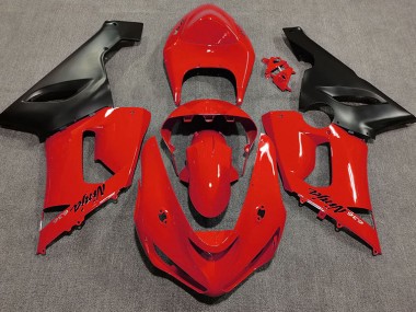 2005-2006 Rojo Brillante ZX6R Carenado