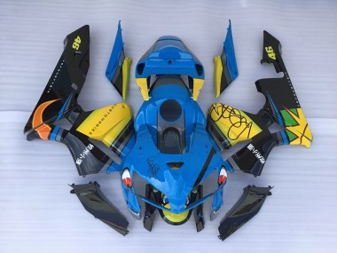 2005-2006 Tiburón Azul & Amarillo CBR600RR Carenado