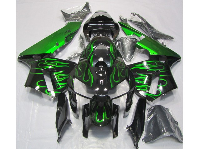 2005-2006 Verde Vibrante Llama CBR600RR Carenado