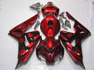 2006-2007 Caramelo Rojo & Negro CBR1000RR Carenado