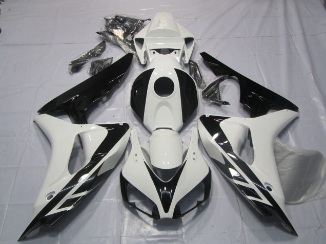 2006-2007 Estilo Blanco & Negro OEM Sin Calcomanías CBR1000RR Carenado