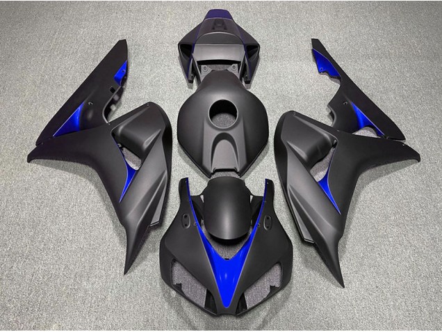 2006-2007 Negro Mate & Azul CBR1000RR Carenado