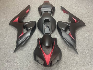 2006-2007 Negro Mate & Rojo CBR1000RR Carenado