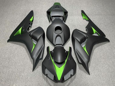 2006-2007 Negro Mate & Verde CBR1000RR Carenado