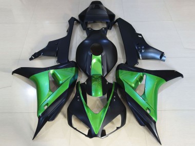 2006-2007 Negro Mate & Verde CBR1000RR Carenado