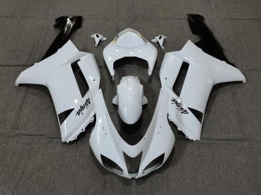 2007-2008 Blanco Liso Brillante ZX6R Carenado