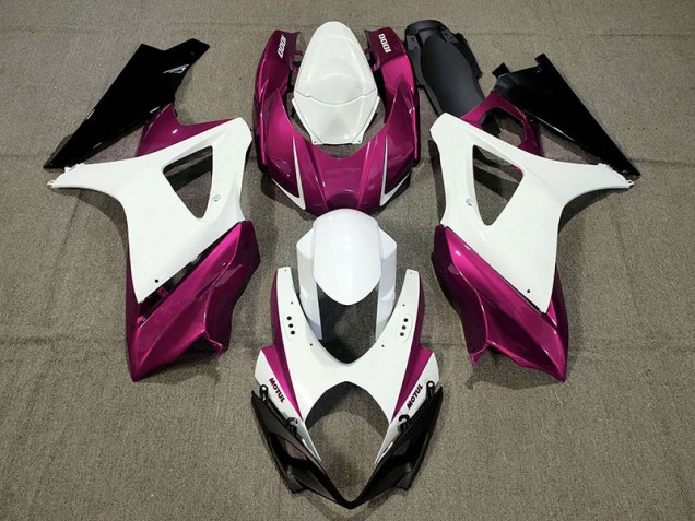 2007-2008 Diseño Personalizado Rosa GSXR 1000 Carenado