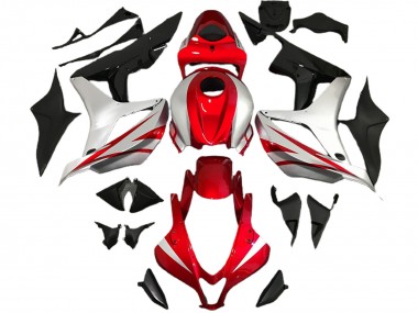 2007-2008 Estilo Rojo & Plateado OEM CBR600RR Carenado