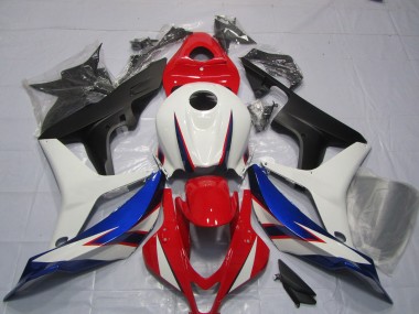 2007-2008 OEM Diseño De Estilo Blanco Rojo Azul CBR600RR Carenado