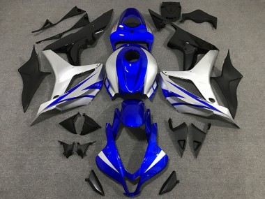 2007-2008 OEM Estilo Azul & Plateado CBR600RR Carenado