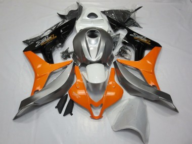 2007-2008 Plata Blanco & Naranja CBR600RR Carenado