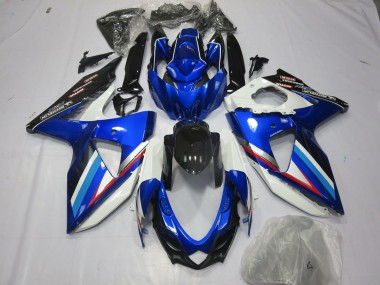 2008-2010 Azul Blanco & Rojo GSXR 600-750 Carenado