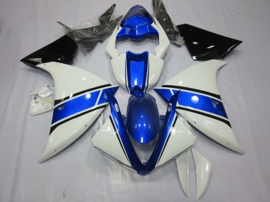 2009-2011 OEM Estilo Azul Blanco R1 Carenado