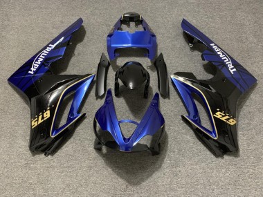 2009-2012 Azul Brillante & Negro Daytona 675 Carenado