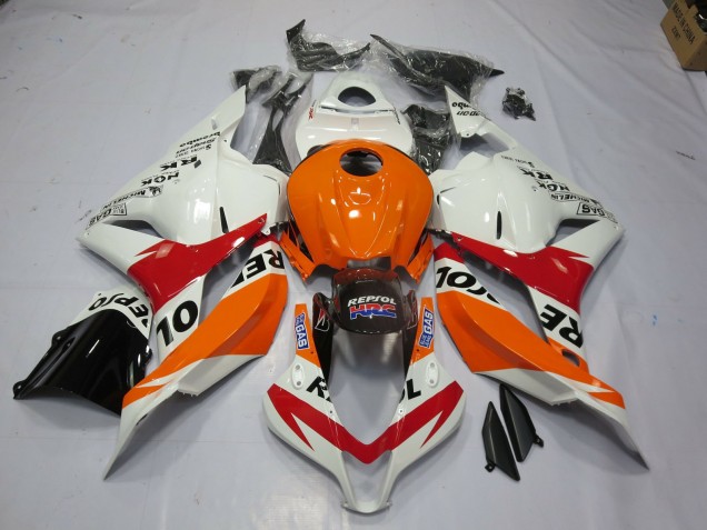 2009-2012 Blanco Repsol CBR600RR Carenado