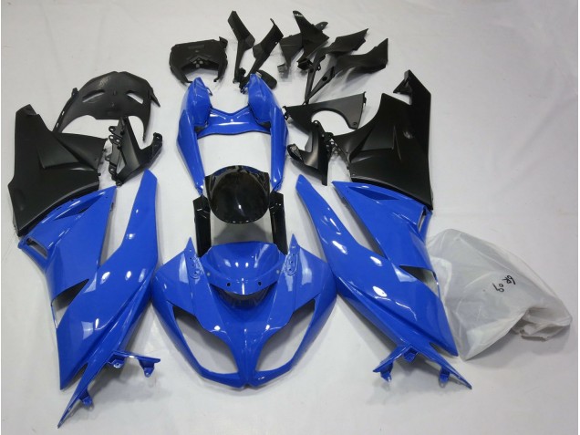 2009-2012 Brillante Azul & Negro ZX6R Carenado