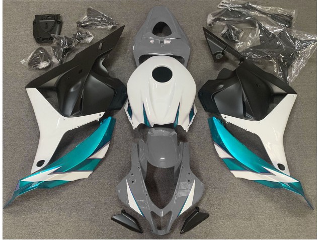 2009-2012 Gris Brillo Blanco & Azul Claro CBR600RR Carenado