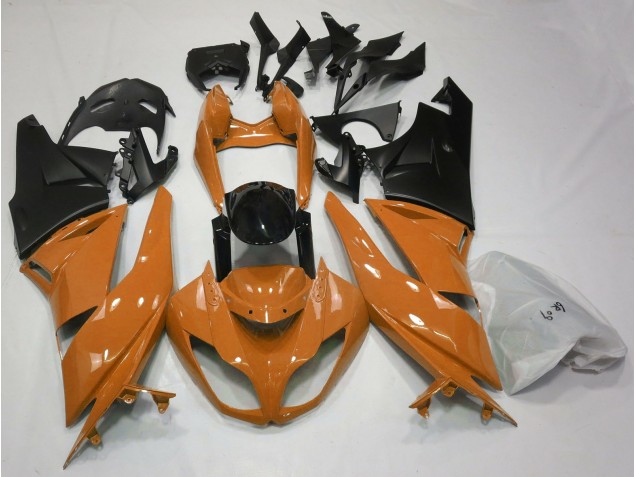 2009-2012 Naranja Brillante & Negro ZX6R Carenado