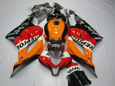 2009-2012 Negro Repsol CBR600RR Carenado