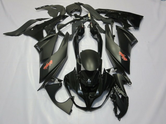 2009-2012 Negro ZX6R Carenado