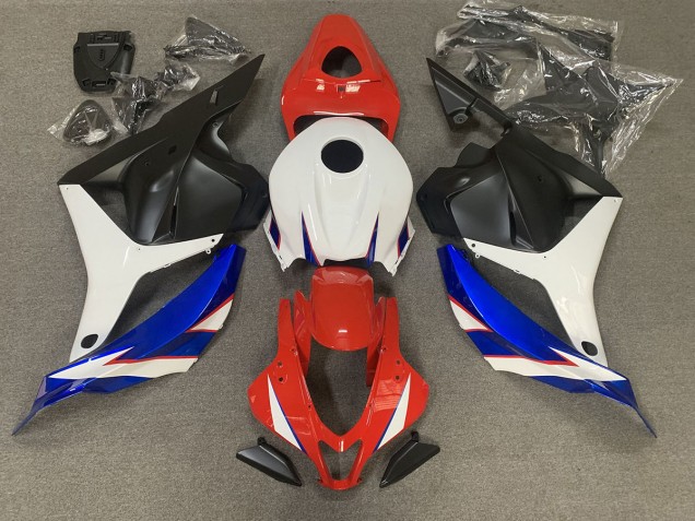 2009-2012 Rojo Brillante Azul & Blanco CBR600RR Carenado