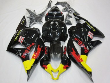 2009-2012 Rojo Toro Negro Brillante CBR600RR Carenado