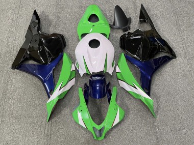 2009-2012 Verde & Blanco CBR600RR Carenado