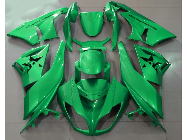 2009-2012 Verde Brillante & Logotipos Personalizados ZX6R Carenado