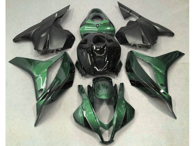 2009-2012 Verde Intenso Con Negro CBR600RR Carenado