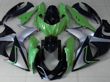 2009-2016 Verde Plata & Negro GSXR 1000 Carenado