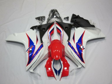 2011-2012 Azul Blanco Rojo HRC CBR600F Carenado