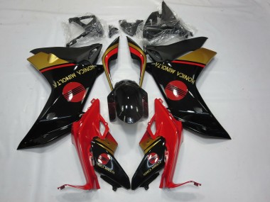 2011-2012 Konica Minolta Rojo Negro & Oro CBR600F Carenado