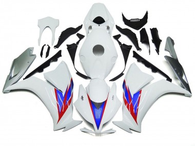 2012-2016 Blanco Brillo & Plata CBR1000RR Carenado