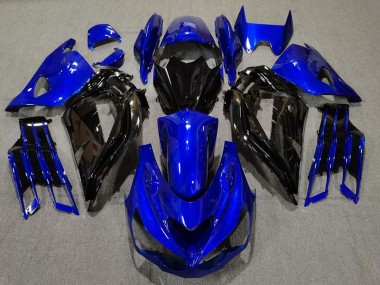 2012-2021 Azul Brillante & Negro ZX14R Carenado