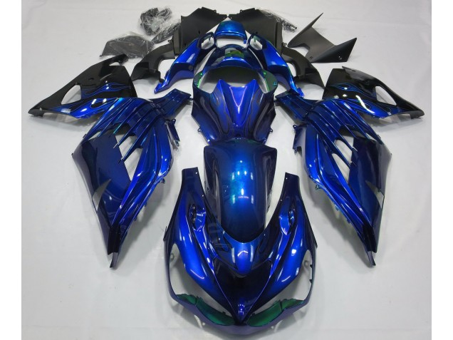 2012-2021 Azul Océano Brillo ZX14R Carenado