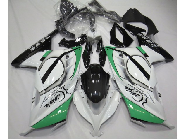 2013-2018 Blanco Brillante & Verde Ninja 300 Carenado